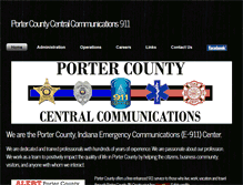 Tablet Screenshot of portercounty911.org